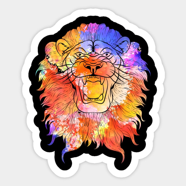 Savannah Lions Roaring Lion Sticker by shirtsyoulike